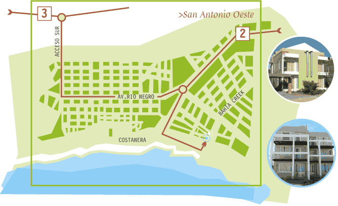 Accesos a Bah&iacute;a Creek 